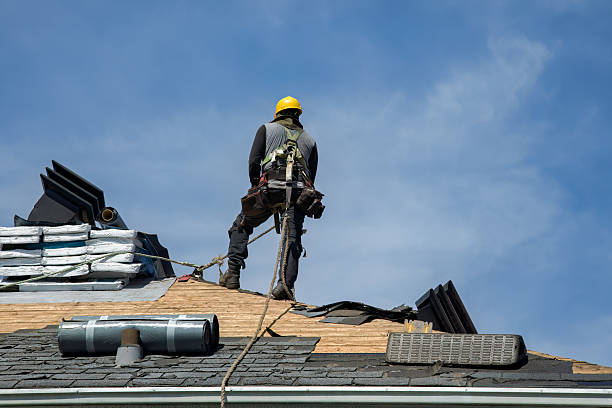 Professional Roofing technician working in Kingsley, PA